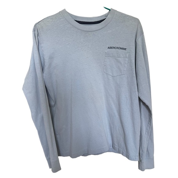 Abercrombie & Fitch Other - Abercrombie & Fitch T-Shirt Mens Medium vintage‎ Crew Neck Blue Gray Logo